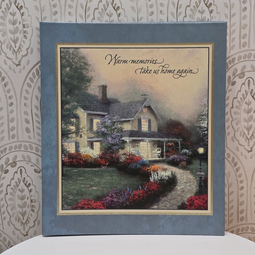 Thomas Kinkade Hallmark Photo Album Home Is Where The Heart Is Picture Binder